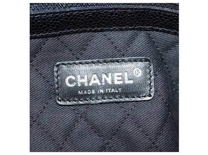 CHANEL Borsa da Viaggio Boston Coco PVC Nera Argento CC Auth 134999V Nero - vista 17