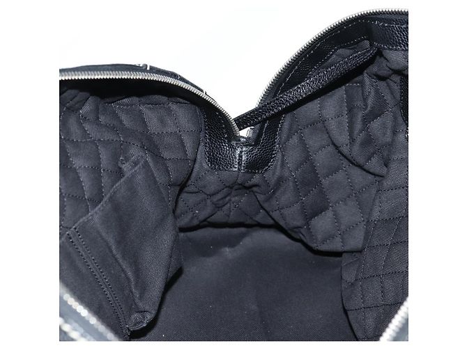 CHANEL Borsa da Viaggio Boston Coco PVC Nera Argento CC Auth 134999V Nero - vista 19