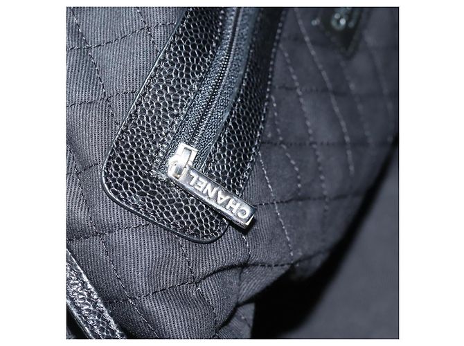 CHANEL Borsa da Viaggio Boston Coco PVC Nera Argento CC Auth 134999V Nero - vista 20