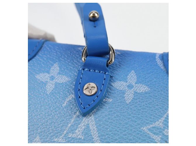 LOUIS VUITTON Collana Trunk Monogram Clouds Portafoglio Blu M45440 Auth hk2959SAM - vista 10