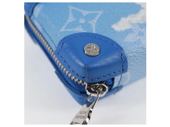 LOUIS VUITTON Collana Trunk Monogram Clouds Portafoglio Blu M45440 Auth hk2959SAM - vista 15
