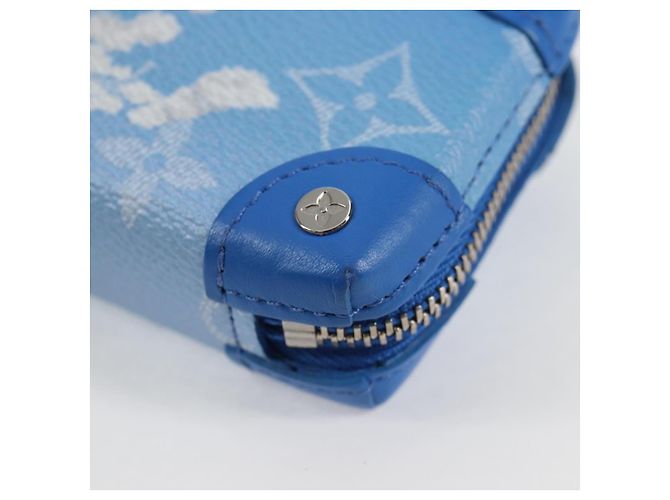 LOUIS VUITTON Collana Trunk Monogram Clouds Portafoglio Blu M45440 Auth hk2959SAM - vista 16