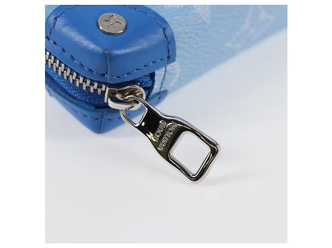 LOUIS VUITTON Collana Trunk Monogram Clouds Portafoglio Blu M45440 Auth hk2959SAM - vista 18