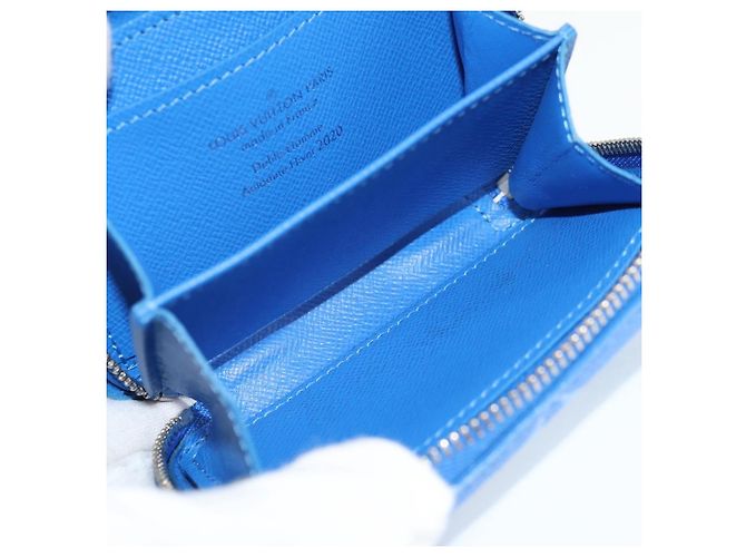 LOUIS VUITTON Collana Trunk Monogram Clouds Portafoglio Blu M45440 Auth hk2959SAM - vista 20