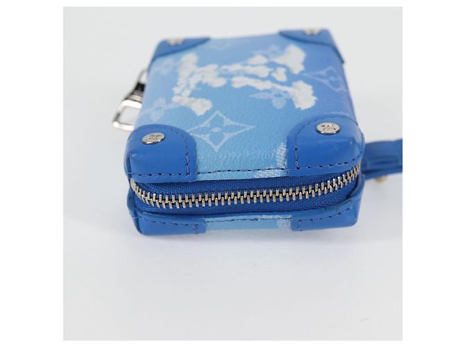LOUIS VUITTON Collana Trunk Monogram Clouds Portafoglio Blu M45440 Auth hk2959SAM - vista 4