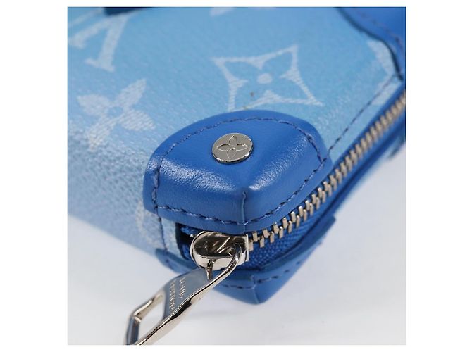 LOUIS VUITTON Collana Trunk Monogram Clouds Portafoglio Blu M45440 Auth hk2959SAM - vista 9