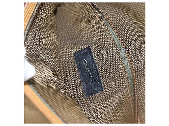 Borsa a mano in tela Zucca FENDI 2 in 1 Nero Marrone Auth 159305A - vista 12