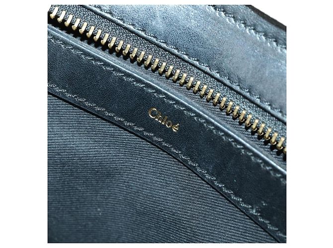 Chloé Chloe Alice Handtasche Leder 2-Wege Weiß Gold Auth 162157A Golden - Ansicht 21