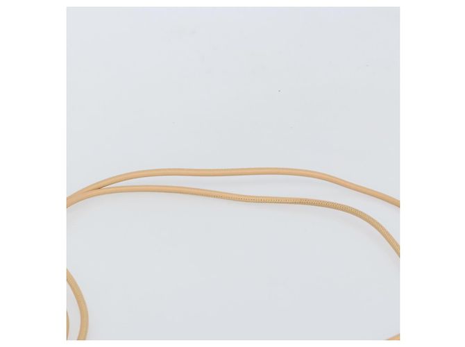 CHANEL Borsa a Spalla Matelassé Linea Cambon Pelle Beige Argento CC Auth 163611A - vista 8