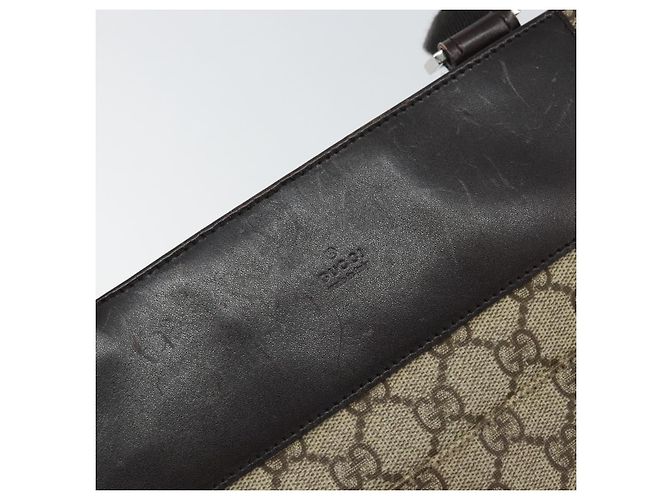 Borsa a Spalla GG Canvas Gucci Beige 27639 Auth SW2066A - vista 10