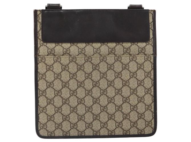 Borsa a Spalla GG Canvas Gucci Beige 27639 Auth SW2066A - vista 13
