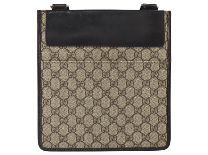 Borsa a Spalla GG Canvas Gucci Beige 27639 Auth SW2066A - vista 2