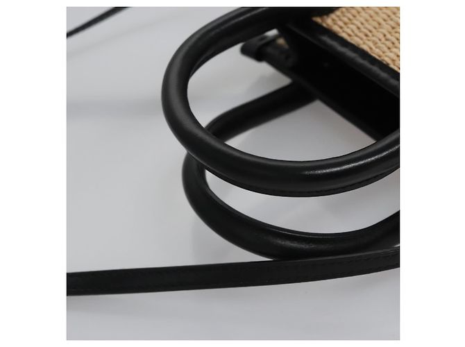 Borsa a Mano VERSACE Raffia 2way Beige Auth EC393V - vista 7