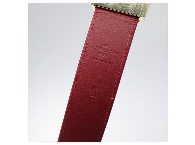 LOUIS VUITTON Multicolor Care Gürtel 37,8"" Weiß M9682 LV Auth 118241A - Ansicht 10