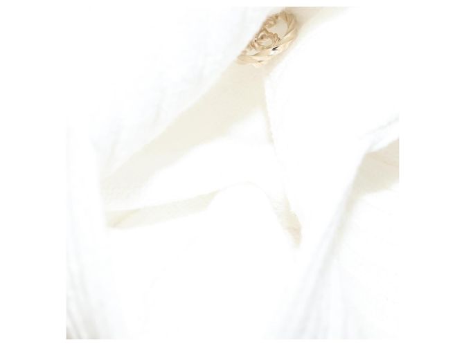 CHANEL Macacão de Malha Branco CC Auth BA1351M - vista 8
