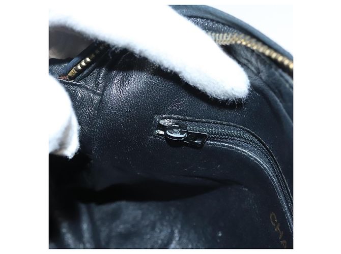 CHANEL Borsa a Spalla Matelassé con Catena Tela Bianca Nera CC Auth 120186V Nero Bianco - vista 21