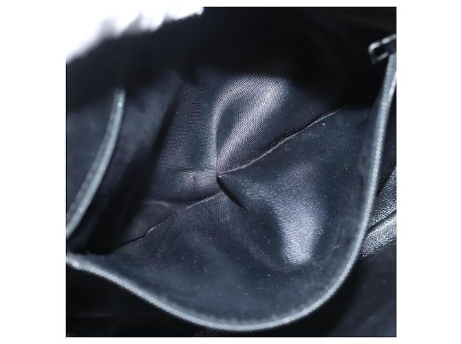 CHANEL Borsa a Spalla Matelassé con Catena Tela Bianca Nera CC Auth 120186V Nero Bianco - vista 22