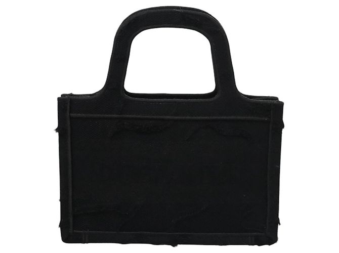 Christian Dior Book Tote mini Tote Bag Canvas Black Auth 102047SAV - view 13