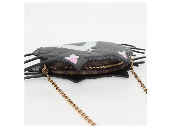 LOUIS VUITTON Epi Monogram Katze Gesicht Pochette Grau LV Auth 133624SAM Braun - Ansicht 6