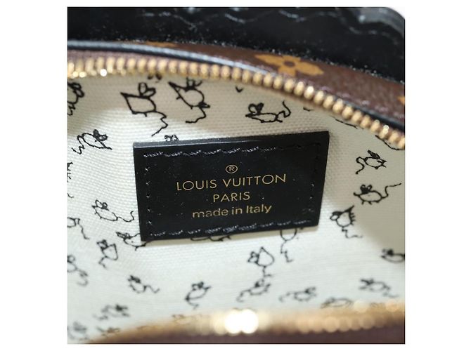LOUIS VUITTON Pochette a Spalla Cat Face in Epi Grigio LV Auth 142442SAM Marrone - vista 20
