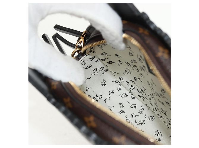 LOUIS VUITTON Pochette a Spalla Cat Face in Epi Grigio LV Auth 142442SAM Marrone - vista 22