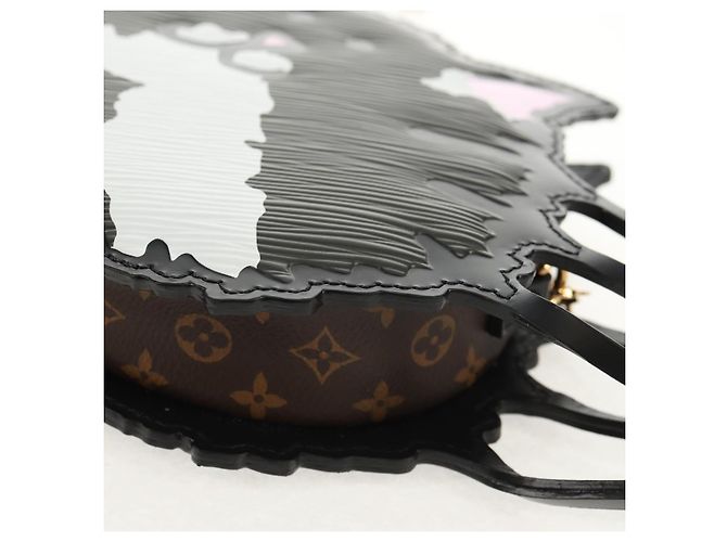 LOUIS VUITTON Pochette a spalla Cat Face in Epi grigio LV Auth 143170SAM Marrone - vista 16