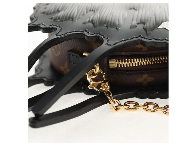 LOUIS VUITTON Pochette a spalla Cat Face in Epi grigio LV Auth 143170SAM Marrone - vista 19