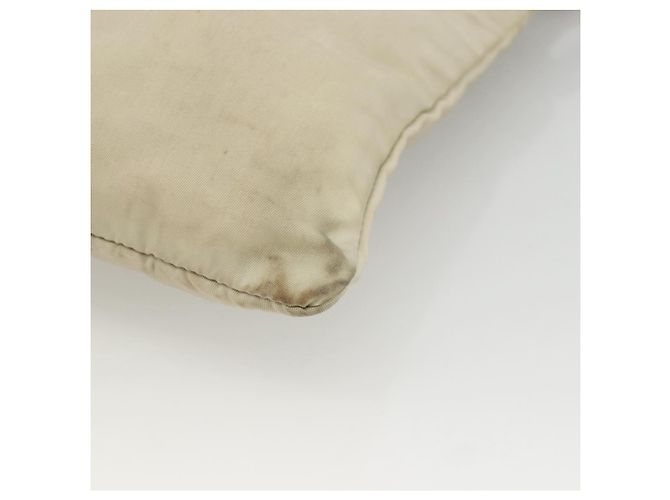Borsa a Spalla PRADA Nylon Beige Argento Autentica LNZ604 - Ansicht 16