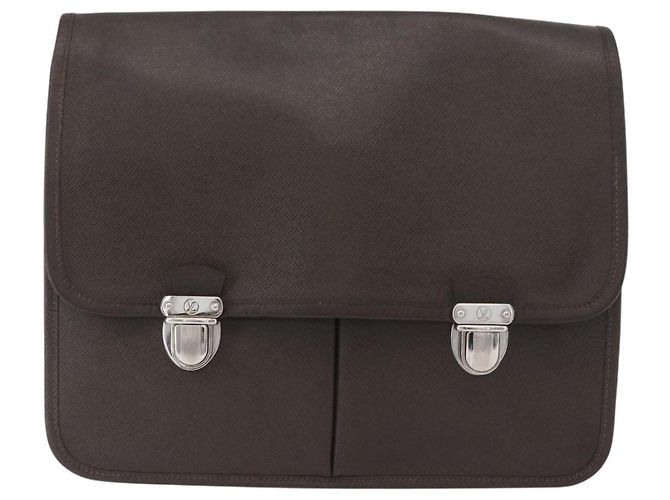 LOUIS VUITTON Borsa a Spalla Taiga Alexei Grizzly M32478 LV Auth ka3370 Marrone - vista 13