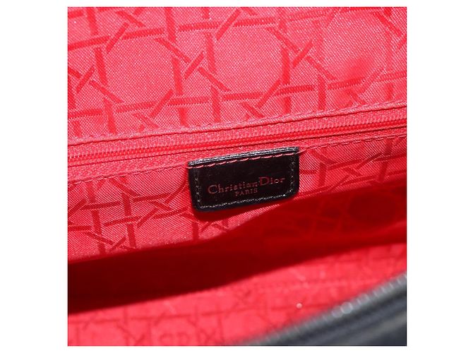 Christian Dior Borsa Tote Canage in Nylon Nero Argento Auth ARZ602 - vista 18