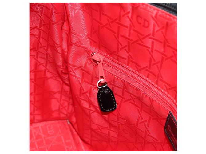 Christian Dior Borsa Tote Canage in Nylon Nero Argento Auth ARZ602 - vista 21