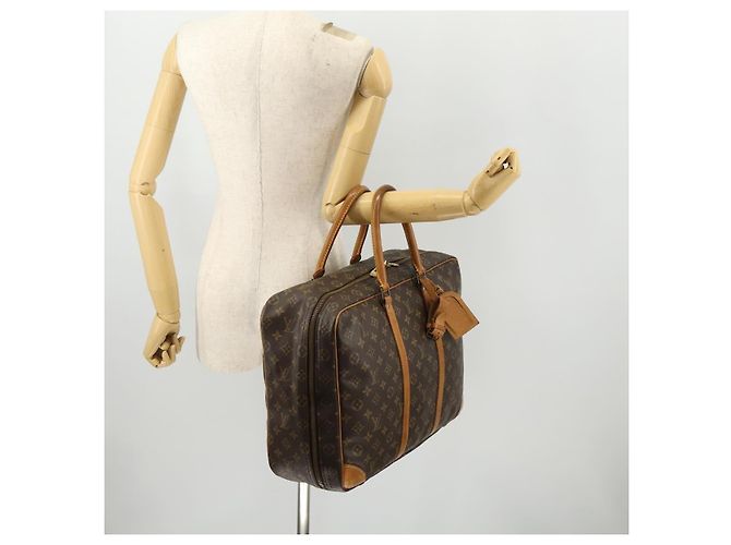 LOUIS VUITTON Borsa Boston Monogram Sirius 45 M41408 LV Auth ARZ454 Monogramma - vista 25