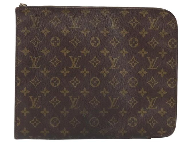 LOUIS VUITTON Clutch Documenti Posh Monogram M53456 LV Auth BA11566 Monogramma - vista 13