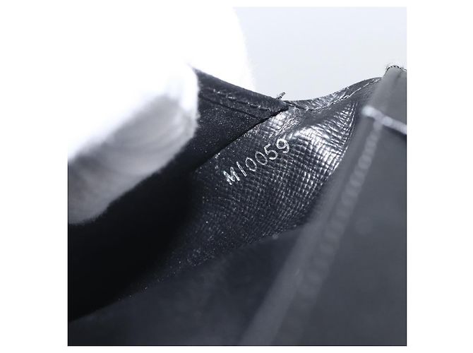 LOUIS VUITTON Epi Cartera Eugenie Long Wallet Negra M63882 LV Auth bs34189 Negro - vista 12