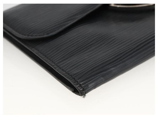 LOUIS VUITTON Epi Cartera Eugenie Long Wallet Negra M63882 LV Auth bs34189 Negro - vista 14