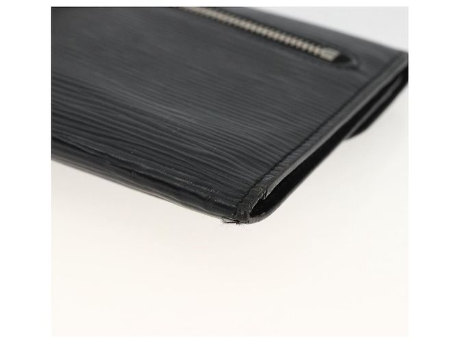 LOUIS VUITTON Epi Cartera Eugenie Long Wallet Negra M63882 LV Auth bs34189 Negro - vista 15
