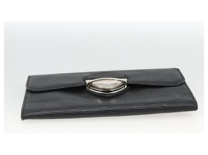 LOUIS VUITTON Epi Cartera Eugenie Long Wallet Negra M63882 LV Auth bs34189 Negro - vista 6