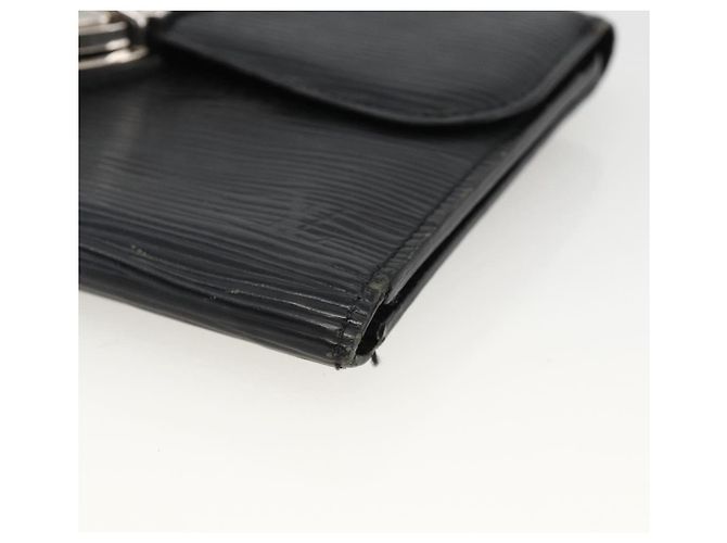 LOUIS VUITTON Epi Cartera Eugenie Long Wallet Negra M63882 LV Auth bs34189 Negro - vista 7