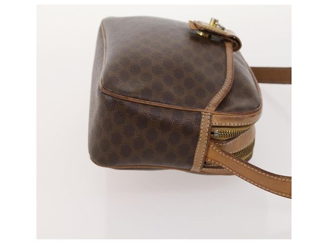 Céline Borsa a Spalla in Tela Macadam CELINE in Pelle PVC 2 Pezzi Marrone Auth bs33753 - vista 12