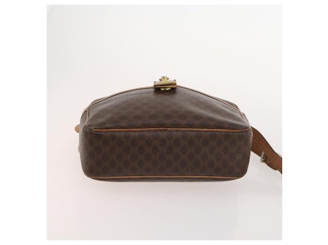 Céline Borsa a Spalla in Tela Macadam CELINE in Pelle PVC 2 Pezzi Marrone Auth bs33753 - vista 15