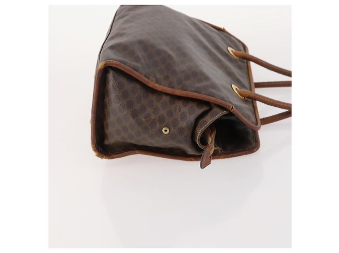 Céline Borsa a Spalla in Tela Macadam CELINE in Pelle PVC 2 Pezzi Marrone Auth bs33753 - vista 4
