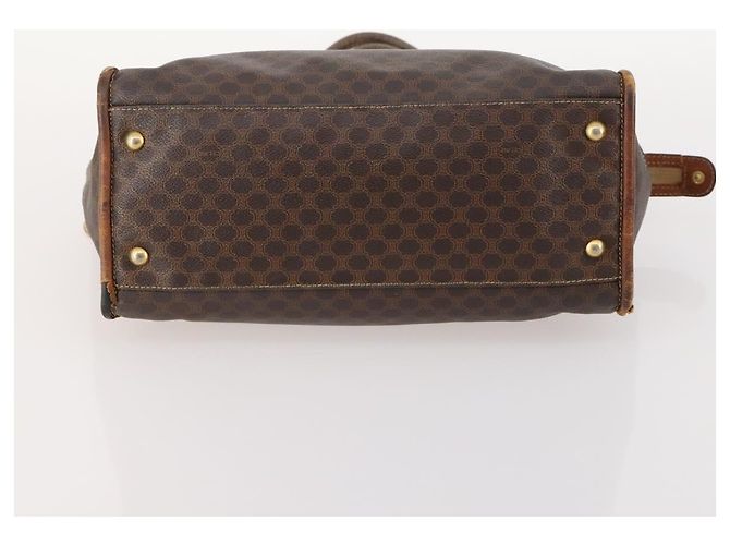 Céline Borsa a Spalla in Tela Macadam CELINE in Pelle PVC 2 Pezzi Marrone Auth bs33753 - vista 7