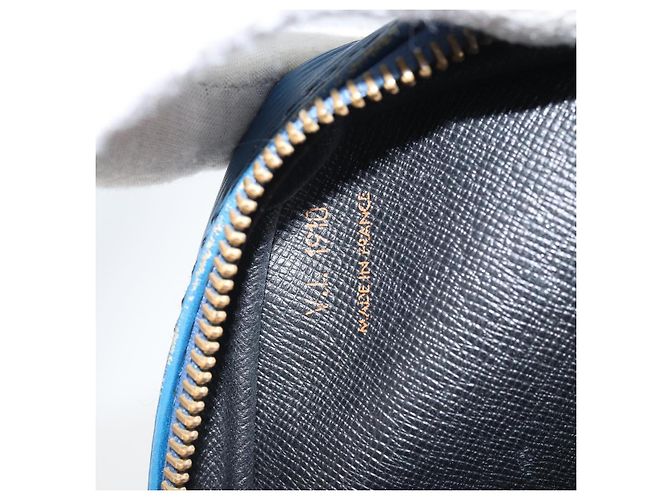 LOUIS VUITTON Epi Porta Documentos Viagem Bolsa de Negócios Azul M41144 LV Auth BSZ487 - vista 12