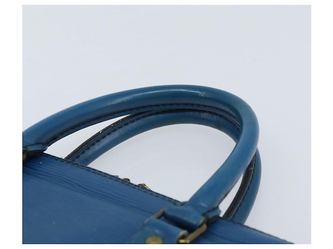 LOUIS VUITTON Epi Porta Documentos Viagem Bolsa de Negócios Azul M41144 LV Auth BSZ487 - vista 14