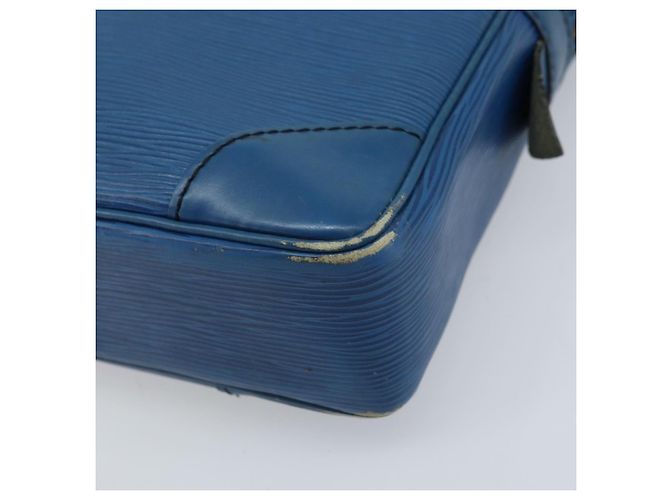 LOUIS VUITTON Epi Porta Documentos Viagem Bolsa de Negócios Azul M41144 LV Auth BSZ487 - vista 15