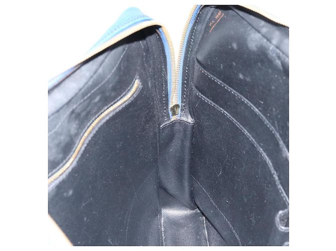 LOUIS VUITTON Epi Porta Documentos Viagem Bolsa de Negócios Azul M41144 LV Auth BSZ487 - vista 21