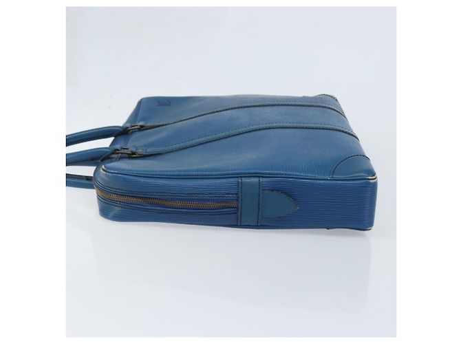 LOUIS VUITTON Epi Porta Documentos Viagem Bolsa de Negócios Azul M41144 LV Auth BSZ487 - vista 4