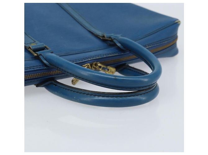 LOUIS VUITTON Epi Porta Documentos Viagem Bolsa de Negócios Azul M41144 LV Auth BSZ487 - vista 7