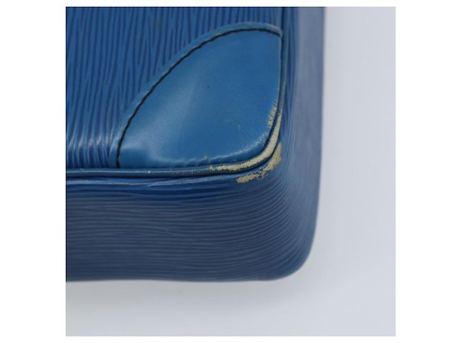 LOUIS VUITTON Epi Porta Documentos Viagem Bolsa de Negócios Azul M41144 LV Auth BSZ487 - vista 8