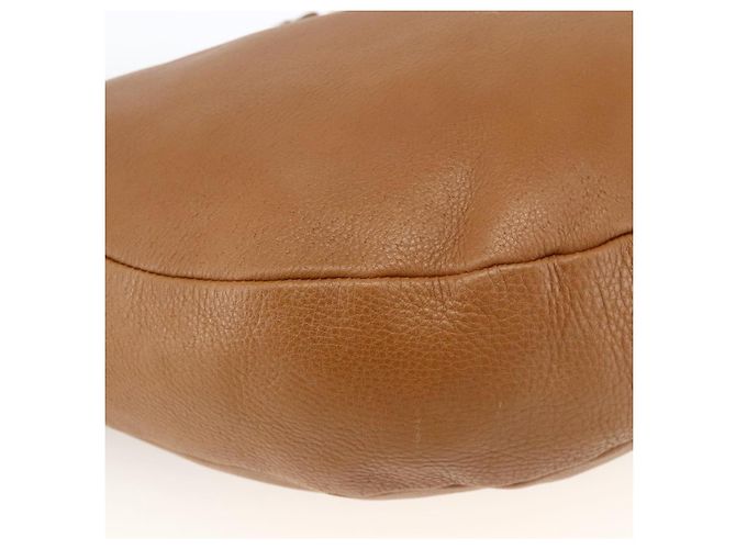 Borsa a Spalla Gancini in Pelle Marrone Oro Salvatore Ferragamo Auth gh1932 D'oro - vista 16